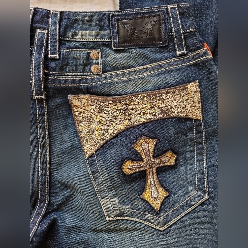 NWOT Men's Robin's Jeans Gothic 34" x 34 - Picture 7 of 7